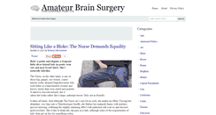 Desktop Screenshot of amateurbrainsurgery.com